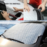Parasolar pentru protectie parbriz, vara-iarna, 140 x 90 cm, argintiu, Vivo YX-XD02-B